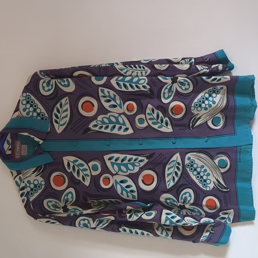 Vintage Et Vous silk shirt women's sz Med